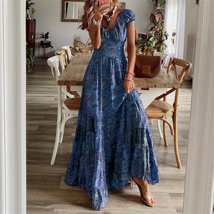 Women’s Bohemian Print Maxi Dress