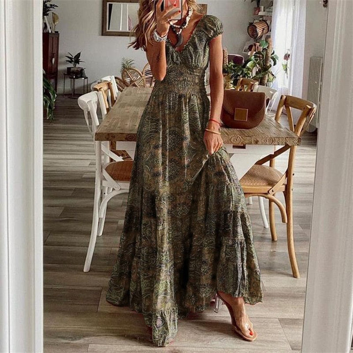 Women’s Bohemian Print Maxi Dress