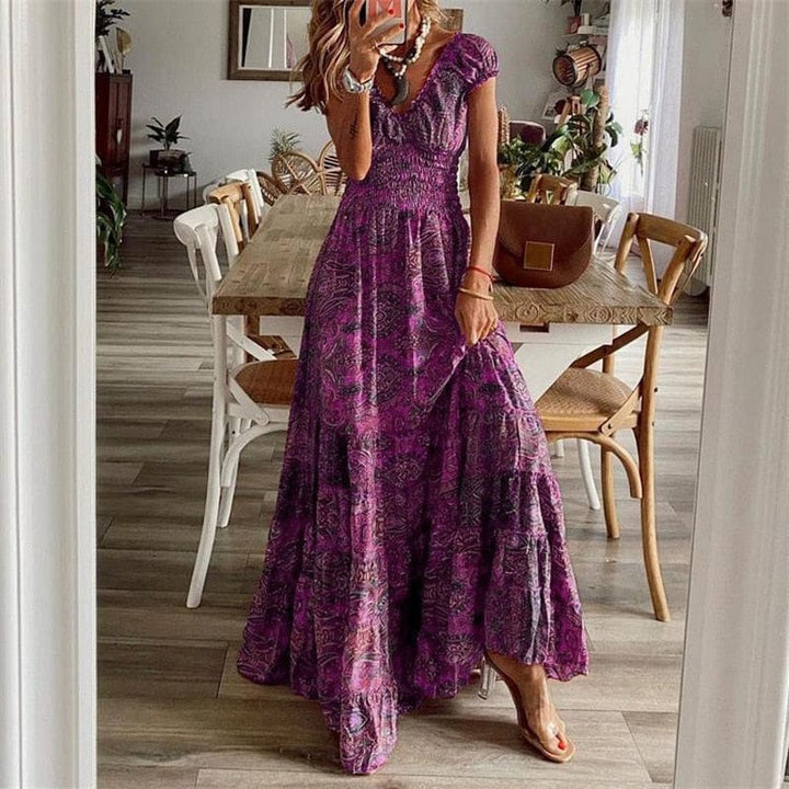 Women’s Bohemian Print Maxi Dress