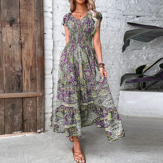 Women’s Bohemian Print Maxi Dress
