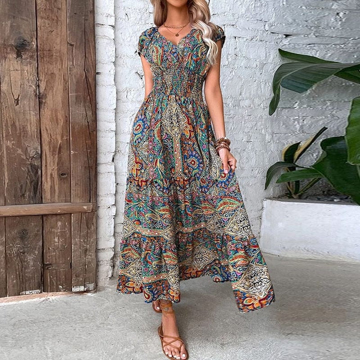 Women’s Bohemian Print Maxi Dress