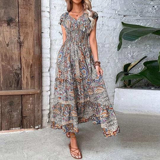 Women’s Bohemian Print Maxi Dress