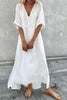 Women’s V-Neck Flowing Maxi Dress