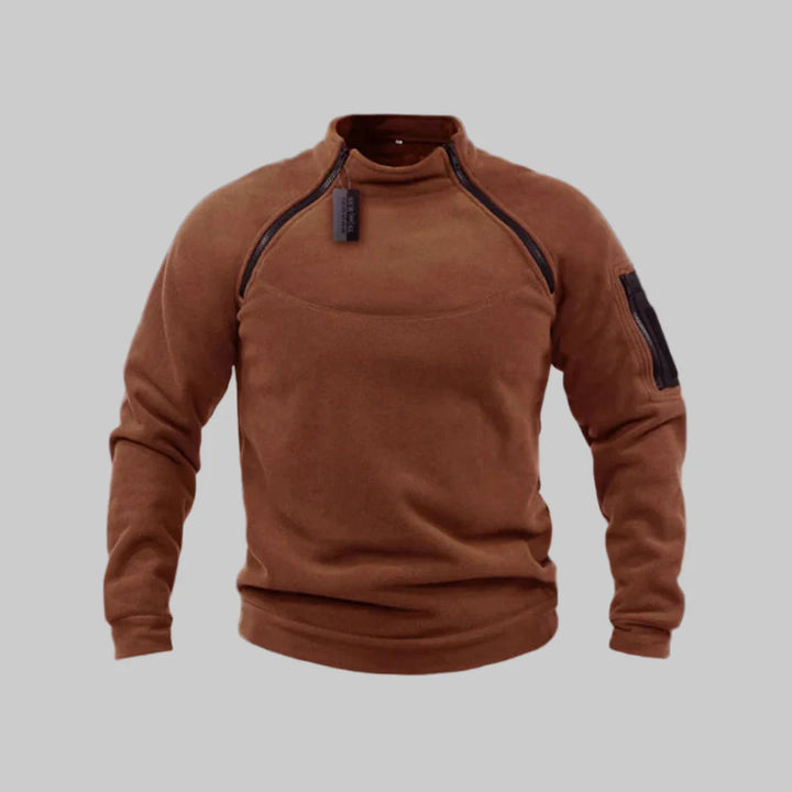 Men’s Tactical Fleece Pullover – Functional Layer for Outdoor & Field Use