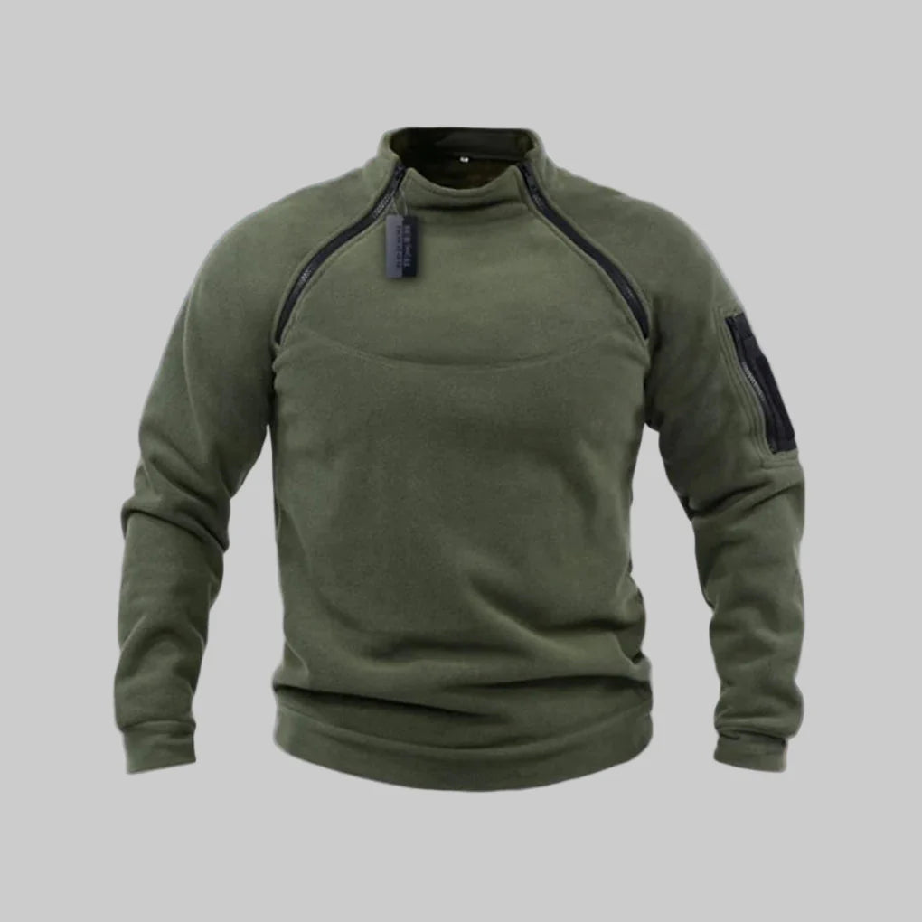 Men’s Tactical Fleece Pullover – Functional Layer for Outdoor & Field Use