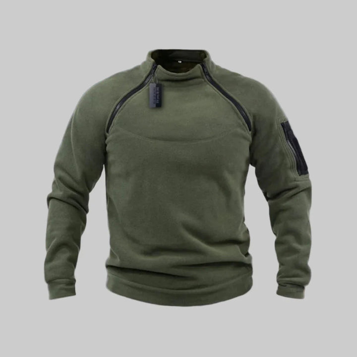 Men’s Tactical Fleece Pullover – Functional Layer for Outdoor & Field Use