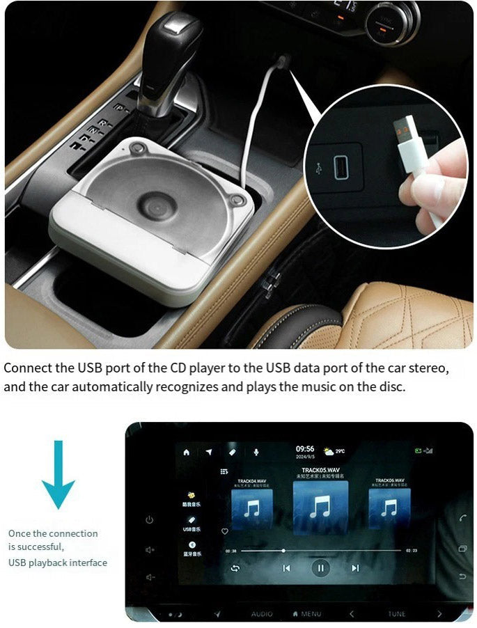 Portable Car CD Player – High-Quality Audio On the Go