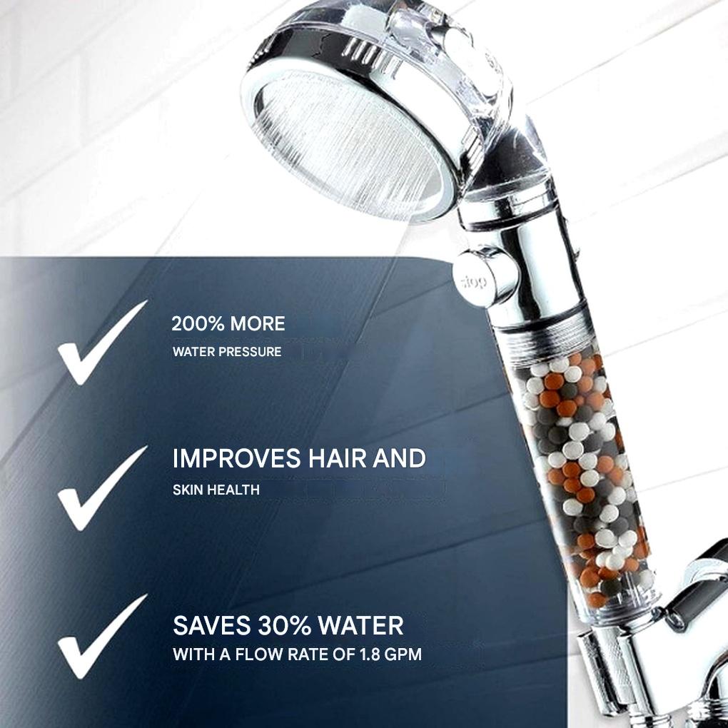 High-Pressure Filter Shower Head – Efficient Spray with Built-In Filtering