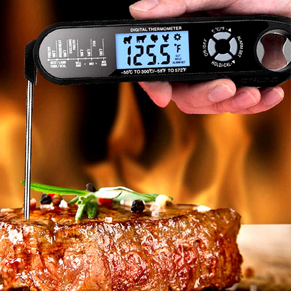 Digital Kitchen Thermometer – Instant Read with Alert and Hold Function