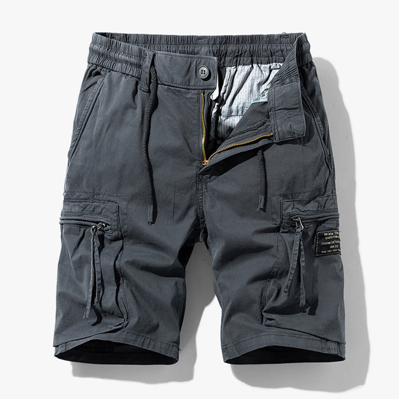 Men’s Summer Cargo Shorts with Drawstring Waist