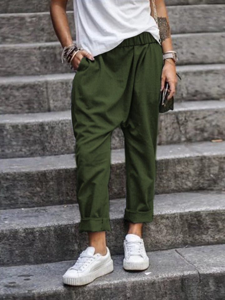 Women’s Harem Pants with Gathered Waistband