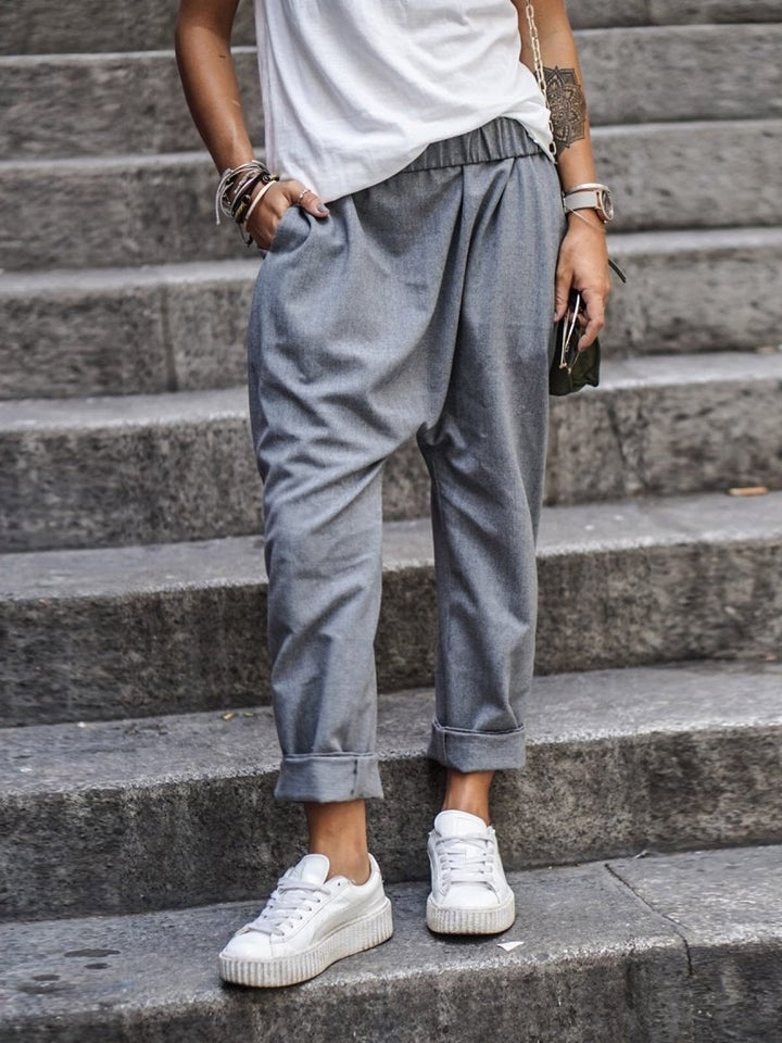 Women’s Harem Pants with Gathered Waistband