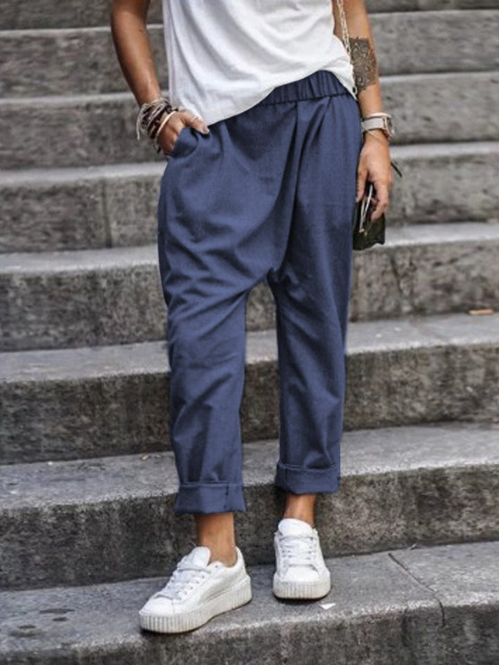 Women’s Harem Pants with Gathered Waistband