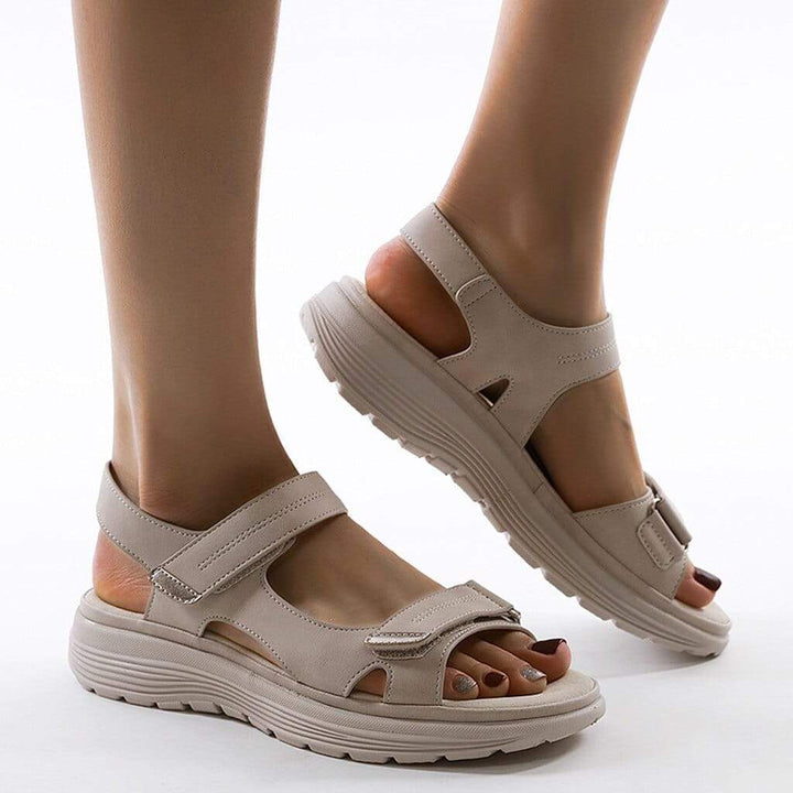 Women’s Platform Sandals with Two Adjustable Straps